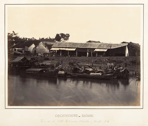 Vue de la Ville Chinoise (Cholen) Feuille No. 2, Saïgon, Cochinchine by Emile Gsell, photograph, 1866