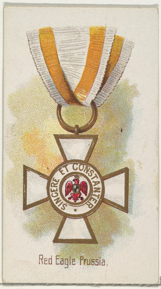 Red Eagle, Prussia, from the World's Decorations series (N30) for Allen & Ginter Cigarettes by Allen & Ginter, print, 1890