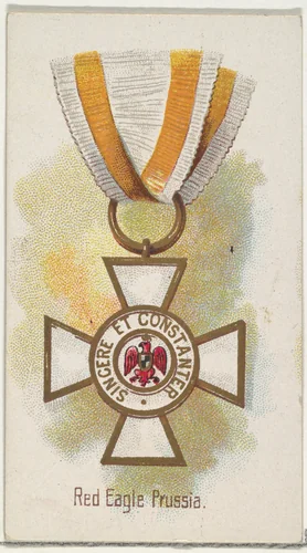 Red Eagle, Prussia, from the World's Decorations series (N30) for Allen & Ginter Cigarettes by Allen & Ginter, print, 1890