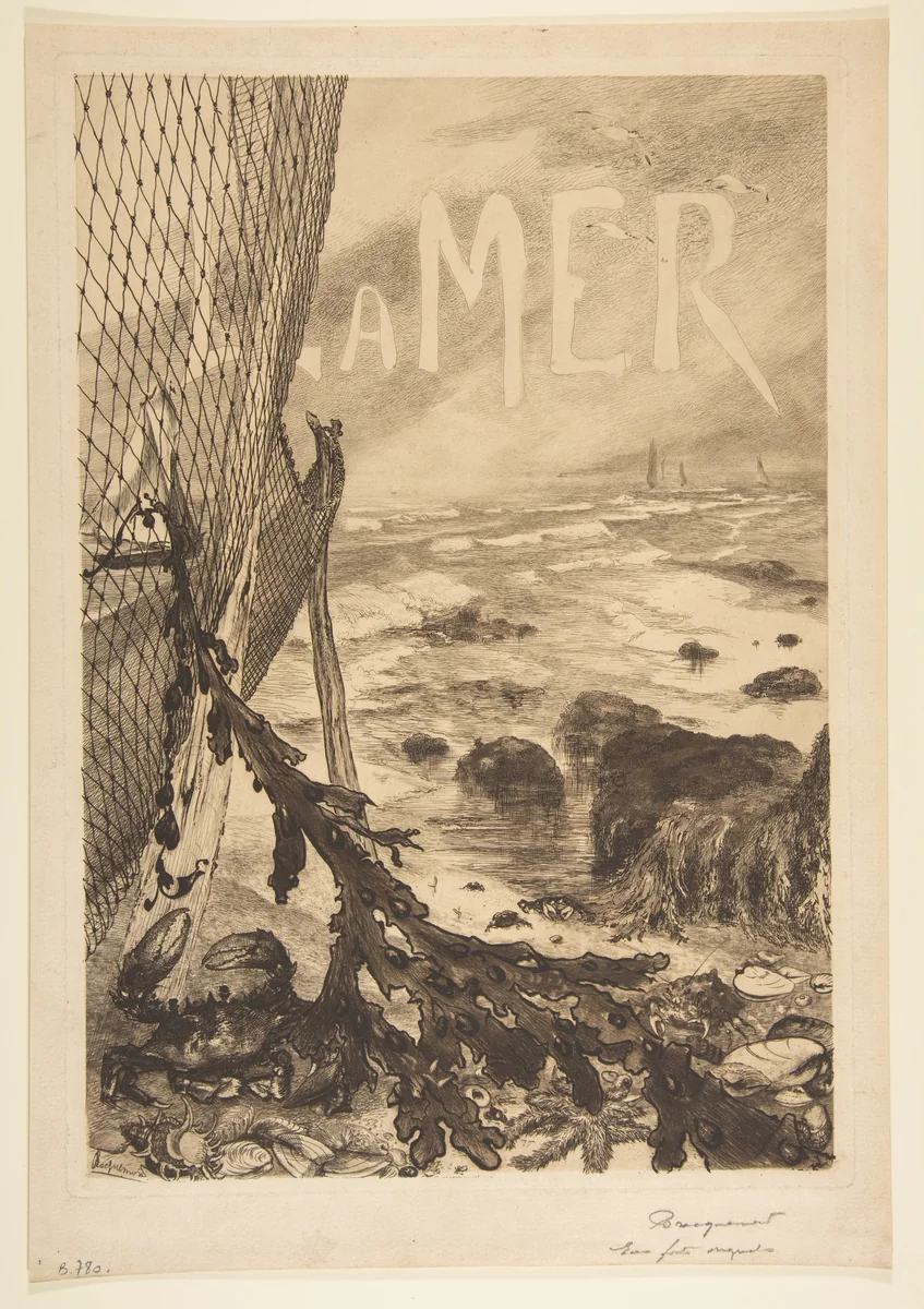 La Mer by Félix Bracquemond, print, 1850-1914