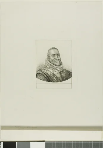 Portrait of Th. Agrippa d'Aubigné by Charles Meryon, print, 1861-1862