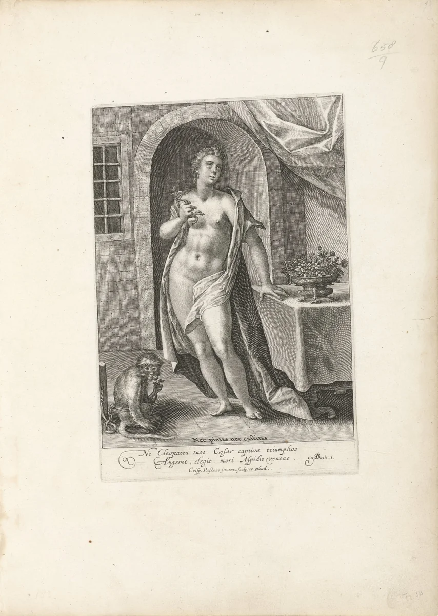 Cleopatra by Unknown, print, 1574-1637