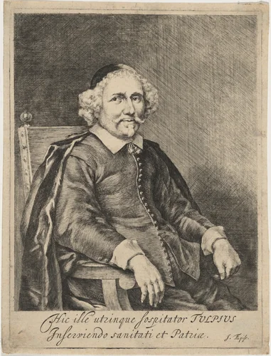 Nicolaes Pietersz Tulp by Jan de Bisschop, print, 1628-1671
