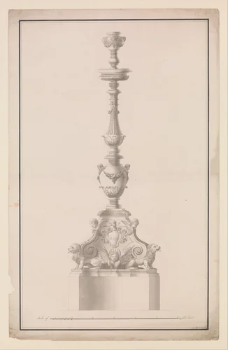 Design for a Monumental Candelabrum by James Byres, drawing, 1765