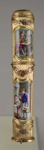 Sealing wax case (étui) by Jean Ducrollay, metalwork, 1756-1762