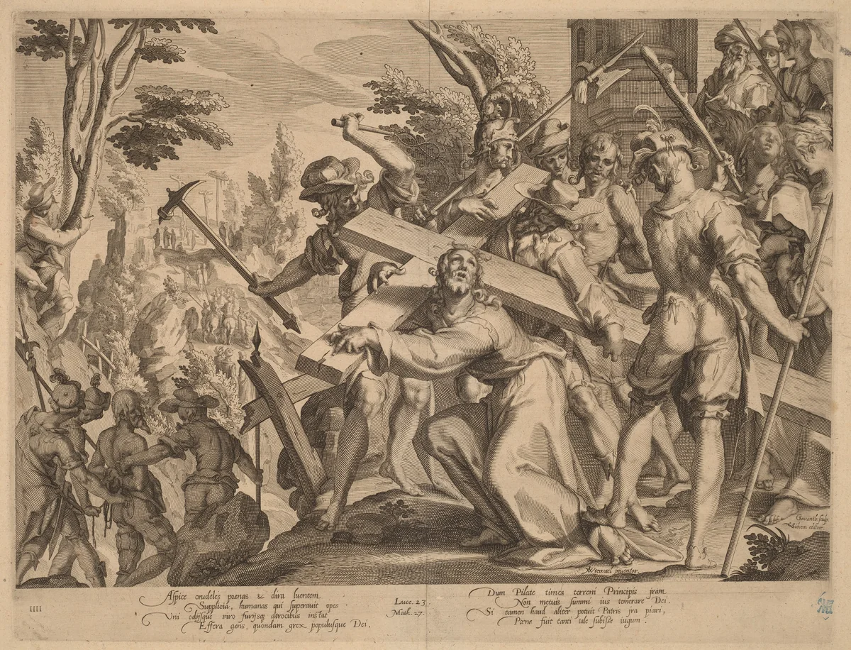 Christ Carrying the Cross by Willem van Swanenburgh
Joachim Anthonisz Wtewael
Christoffel van Sichem I, print, 1606