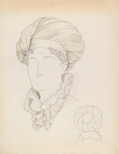 Headdress by Eva Noe, index of american design, 1937