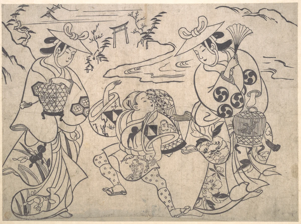 Scene from a Drama by Okumura Masanobu (奥村政信), print, 1690-1713