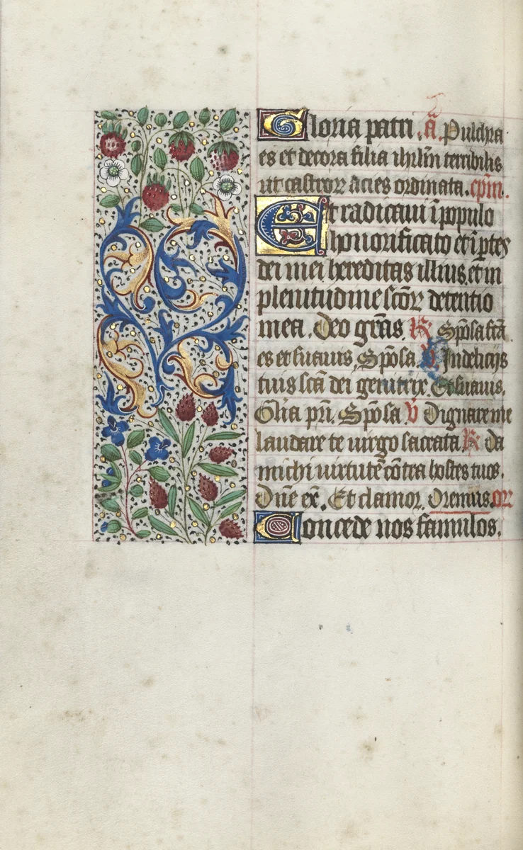 Book of Hours (Use of Rouen): fol. 69v by Master of the Geneva Latini, book, 1465-1475