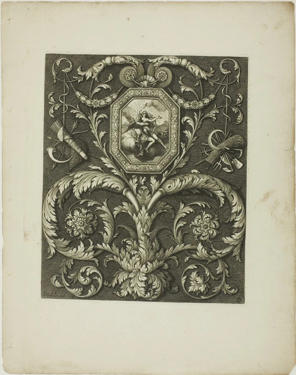 Plate Twelve, from A New Book of Ornaments by Simon Gribelin, print, 1704