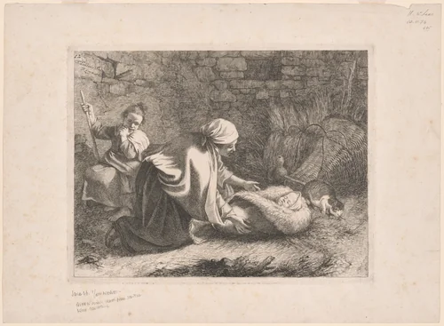 Plate 12, from The Set of 12 Pastorals Scenes by Francesco Londonio, print, 1762-1763