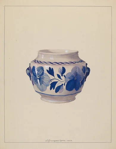 Sugar Bowl by J. Howard Iams, index of american design, 1936