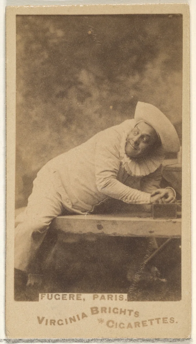 Fugere, Paris, from the Actors and Actresses series (N45, Type 1) for Virginia Brights Cigarettes by Allen & Ginter, photograph, 1885-1891