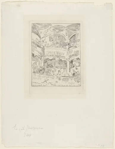 La Gaité Montparnasse by Walter Richard Sickert, print, 1919