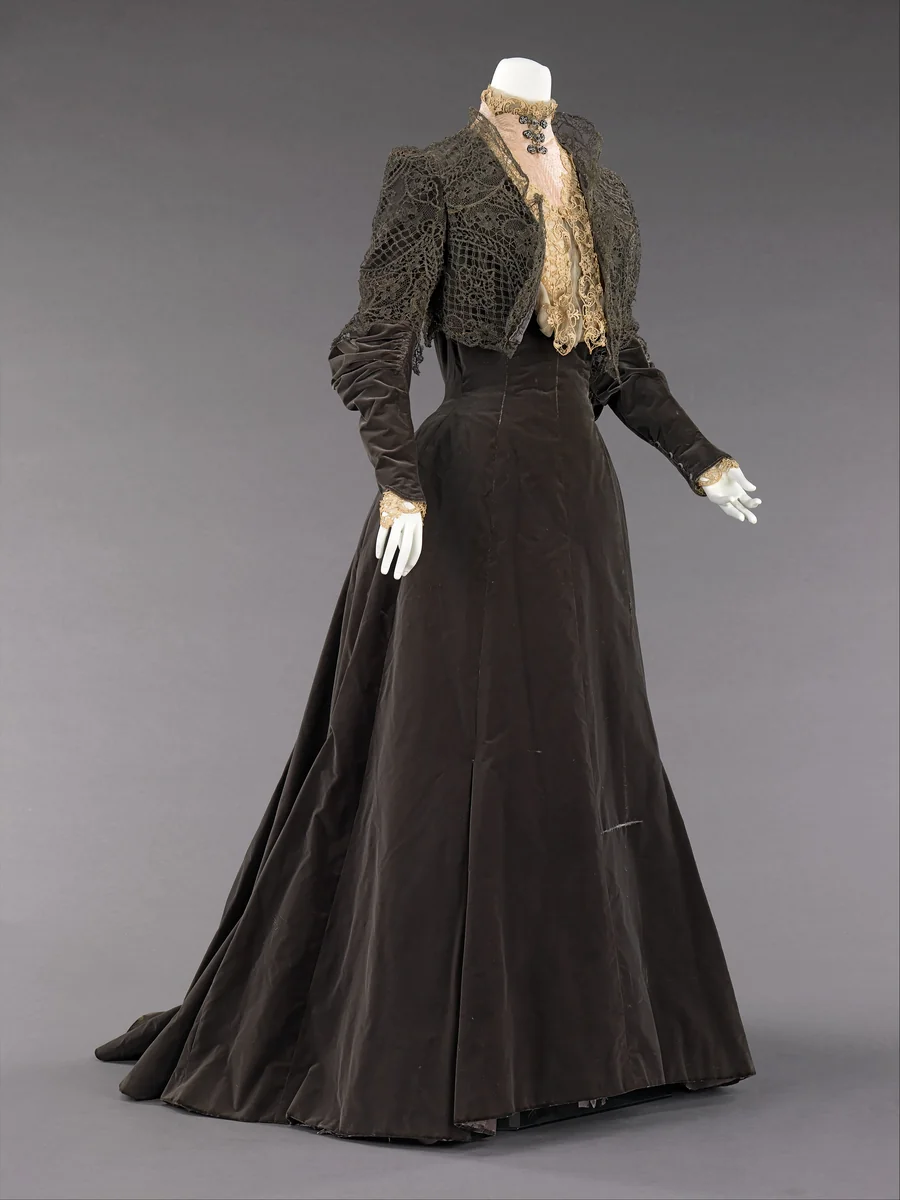 Afternoon dress by House of Worth, artwork, 1889
