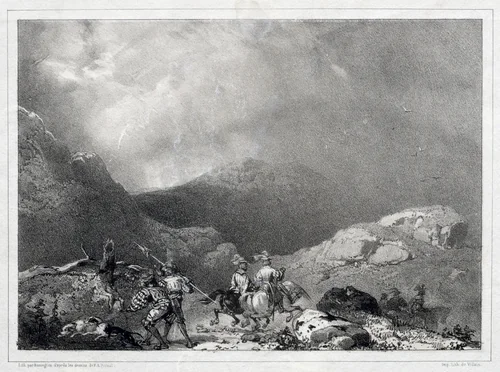 Glenfinlas by Richard Parkes Bonington, print, 1826