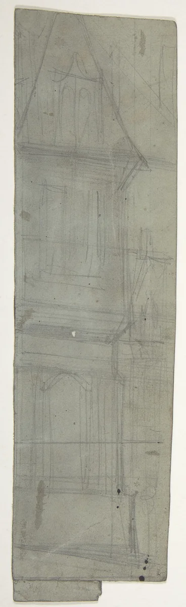 Design for a Stage Set at the Opéra, Paris by Eugène Cicéri, drawing, 1830-1890