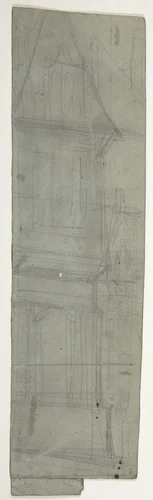 Design for a Stage Set at the Opéra, Paris by Eugène Cicéri, drawing, 1830-1890