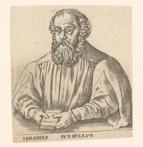 Portret van Johann Forster by anonymous, print, 1563-1642