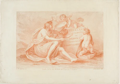 Frontispiece from Cipriani's "Rudiments of Drawing" by Francesco Bartolozzi, print, 1792