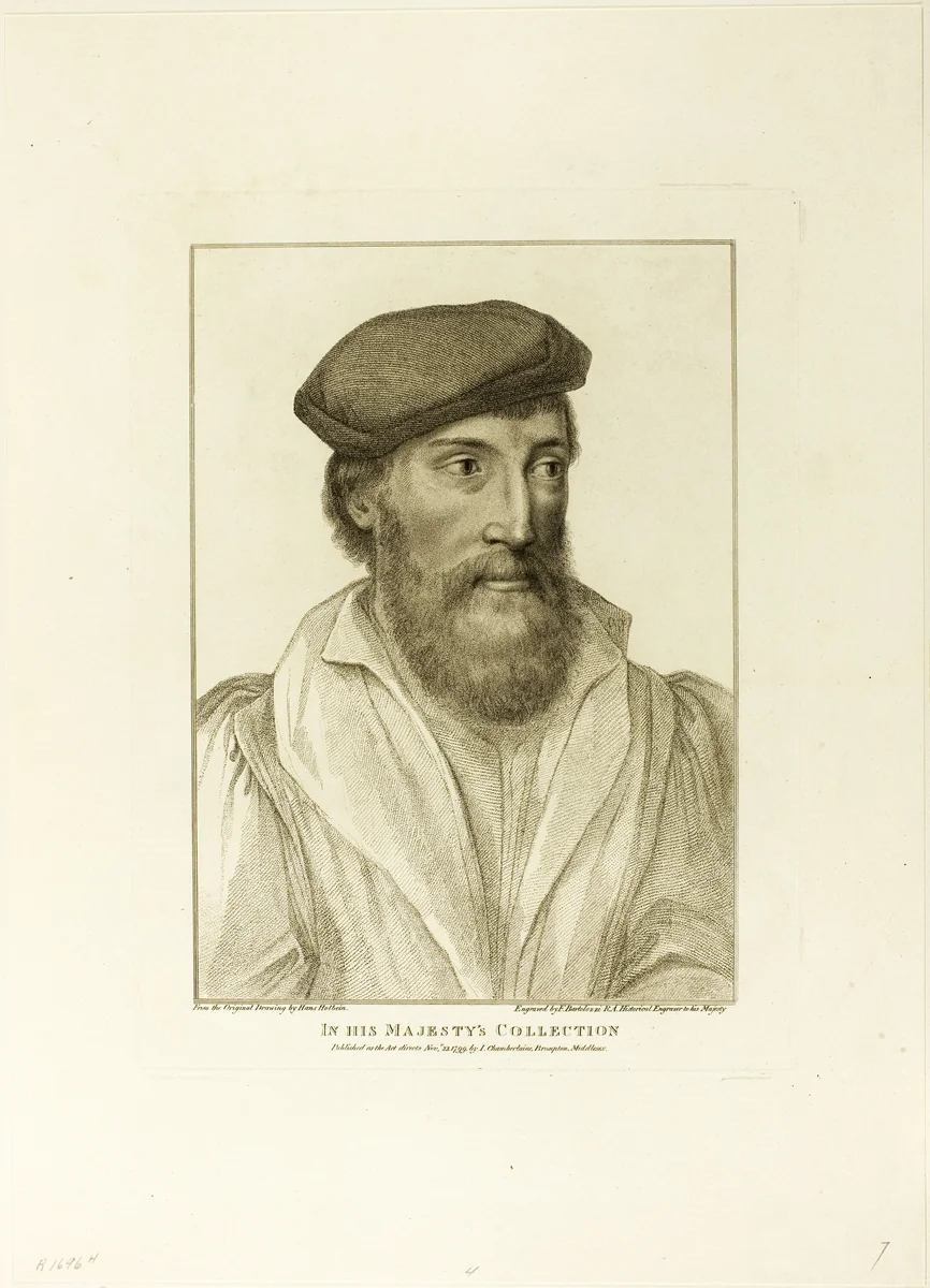 Portrait of a Man by Francesco Bartolozzi, print, 1799