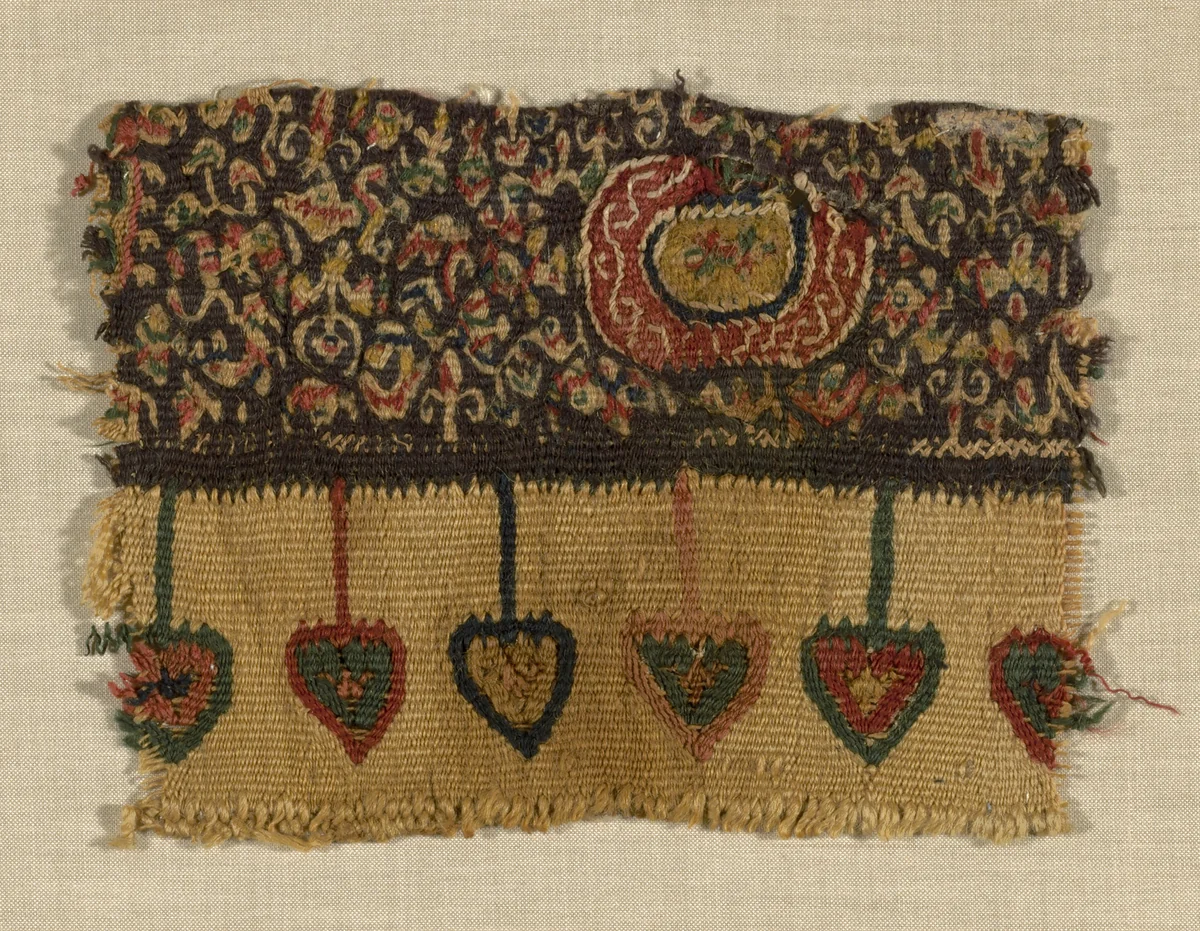 Fragment by Coptic Egypt, textile, 501-800
