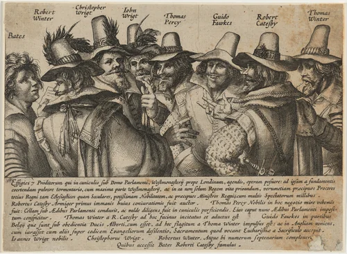 Gunpowder Plot Conspirators by Unknown 19th Century, print, 1800-1899