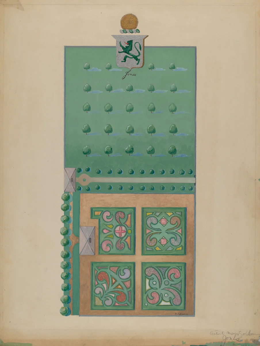 Thomas Jones Estate by Meyer Goldbaum, index of american design, 1936