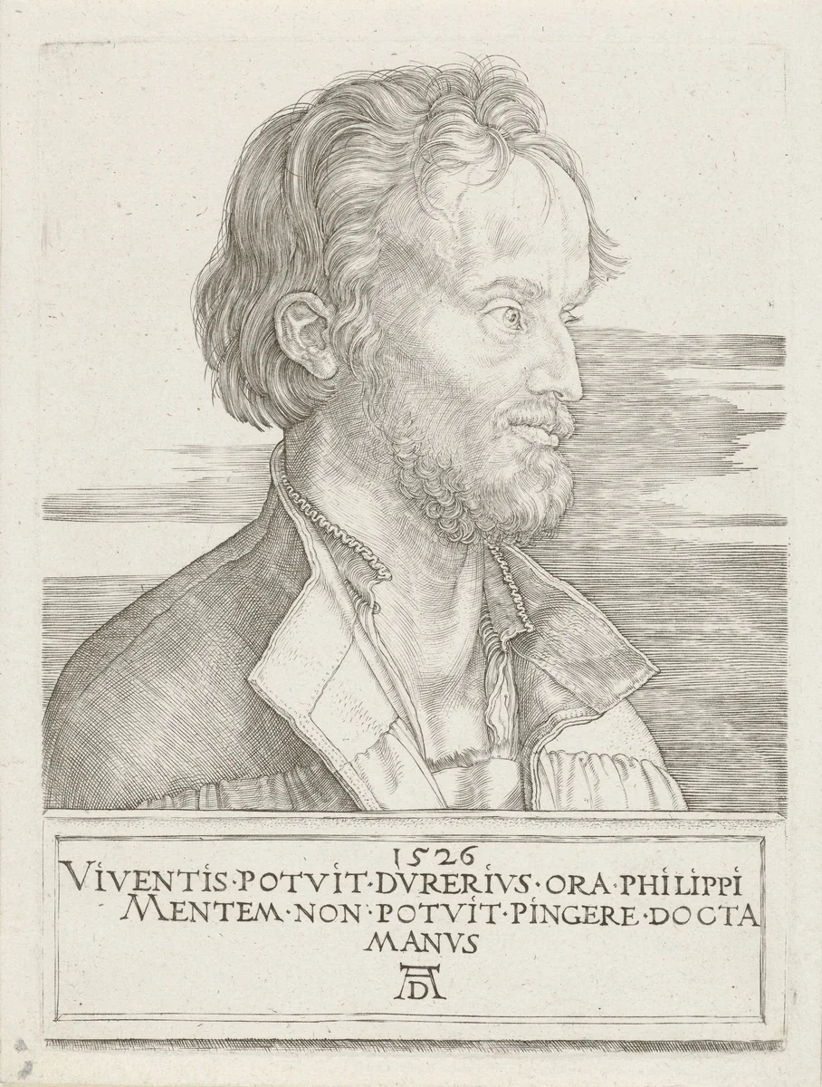 Portret van Philipp Melanchthon by Unknown, print, 1526