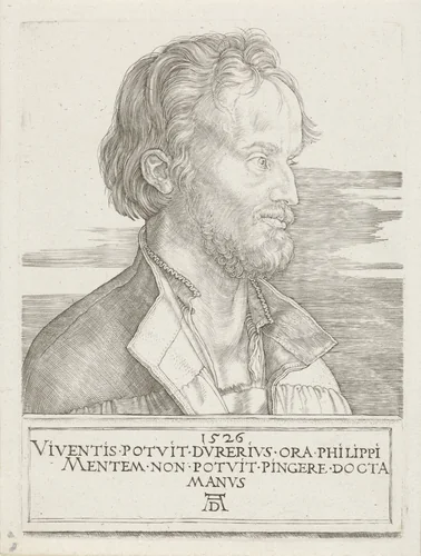 Portret van Philipp Melanchthon by Unknown, print, 1526