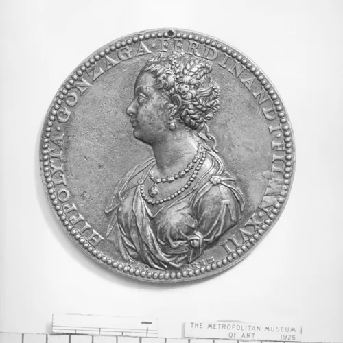 Ippolita Gonzaga (1535–1563), at the age of 17 by Jacopo Nizolla, metalwork, 1552-1553