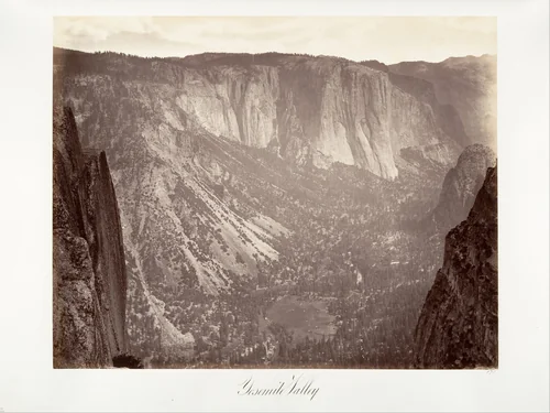 Yosemite Valley by Carleton E. Watkins, photograph, 1870-1874