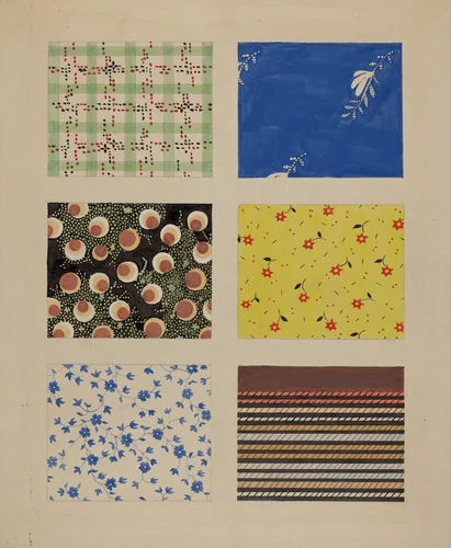 Quilt Patches by Dorothy Posten, index of american design, 1937