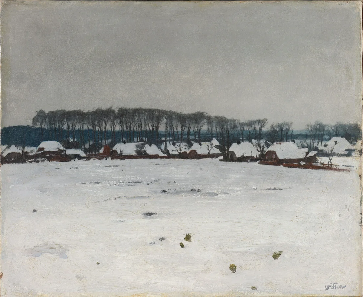 Winter Landscape by Willem Witsen, painting, 1885-1922
