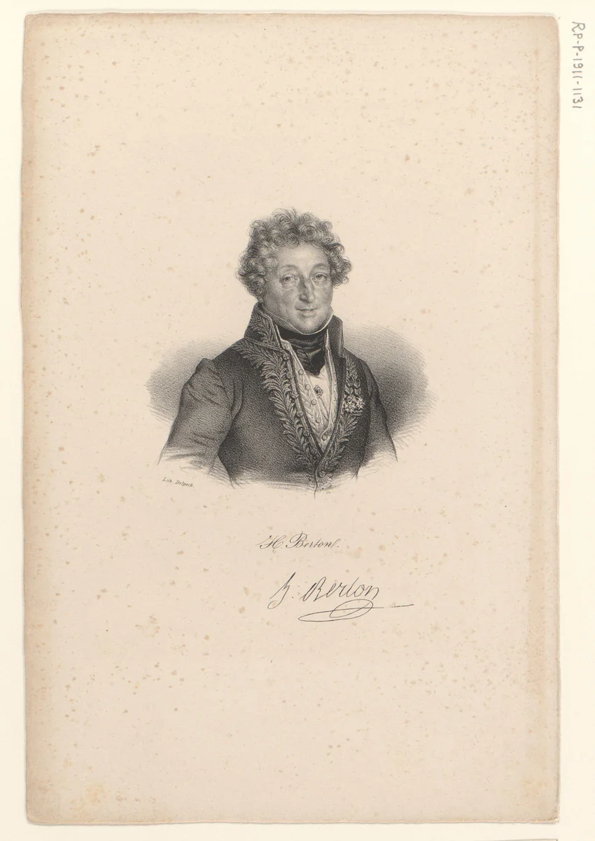 Portret van Henri-Montan Berton by anonymous, print, 1818-1842