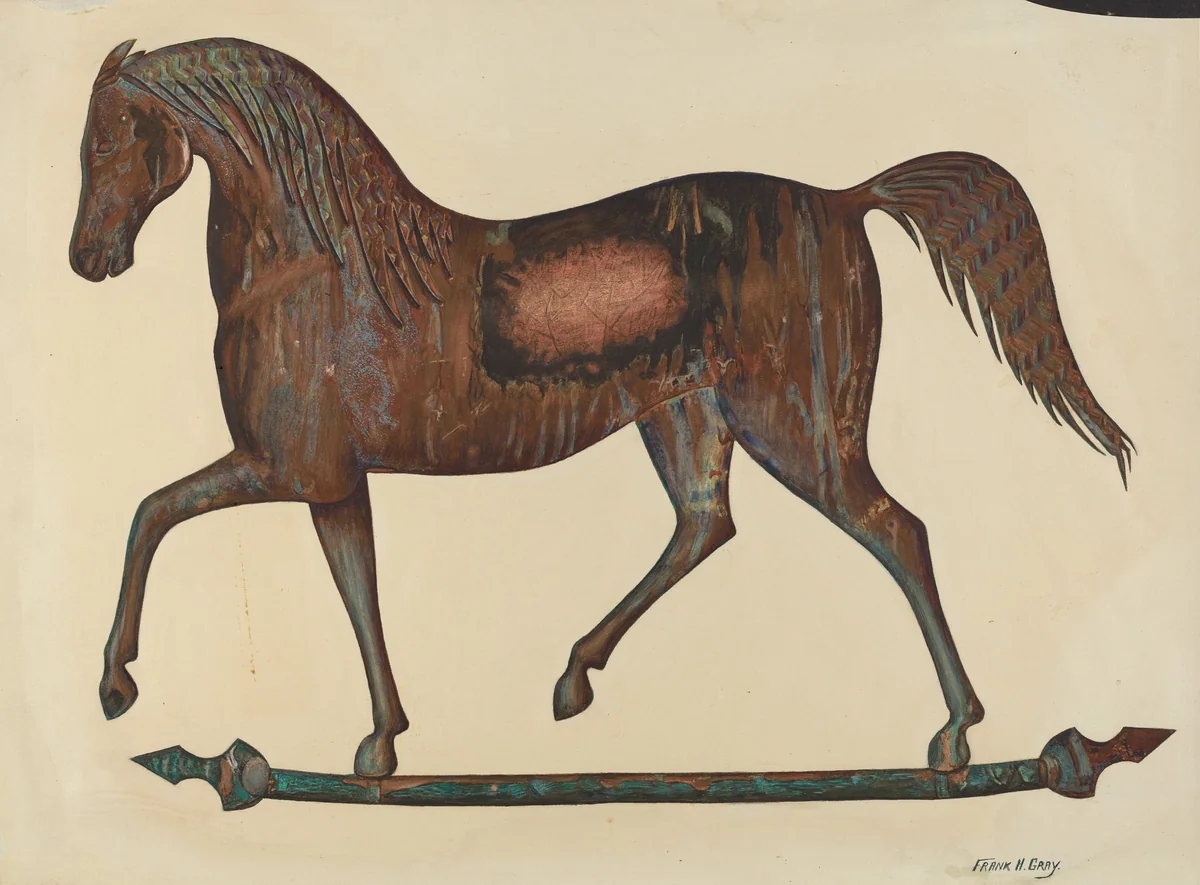 Weather Vane by Frank Gray, index of american design, 1938