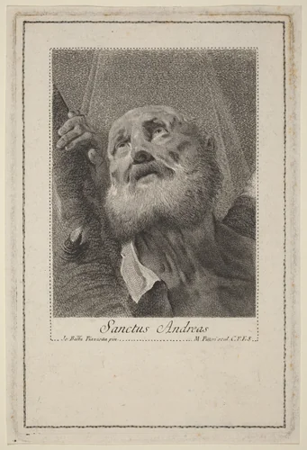 Sanctus Andreas by Marco Alvise Pitteri, print, 1702-1786