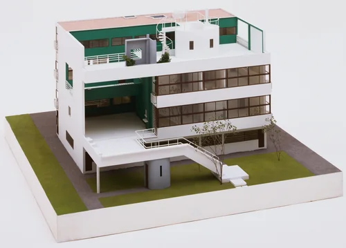Les Terrasses, Villa Stein-de-Monzie, Garches, France (Scale model, 1:33.3) by Le Corbusier, Pierre Jeanneret, architecture, 1926