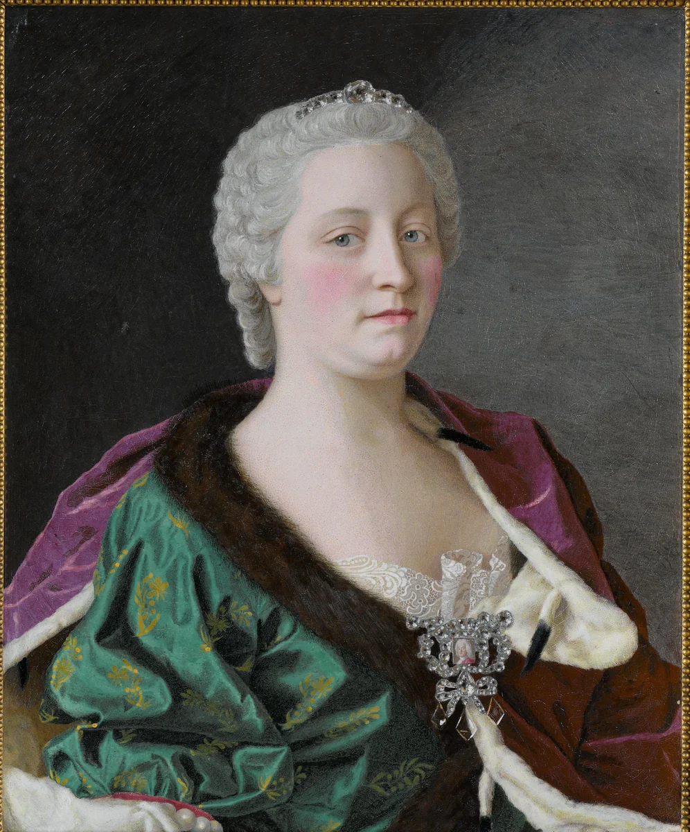 Maria Theresa, Archduchess of Austria, Queen of Hungary and Bohemia, and Holy Roman Empress by Jean-Etienne Liotard, painting, 1747