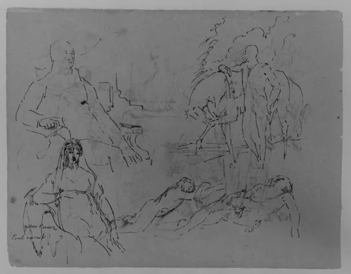 (From Sketchbook) by Thomas Sully, artwork, 1810-1820