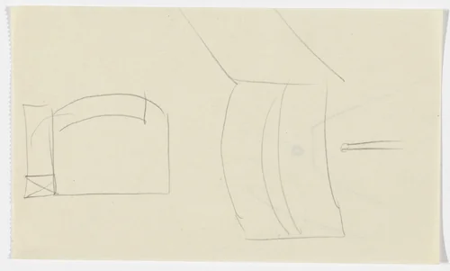 Unidentified sketches by Ludwig Mies van der Rohe, mies van der rohe archive, 1926