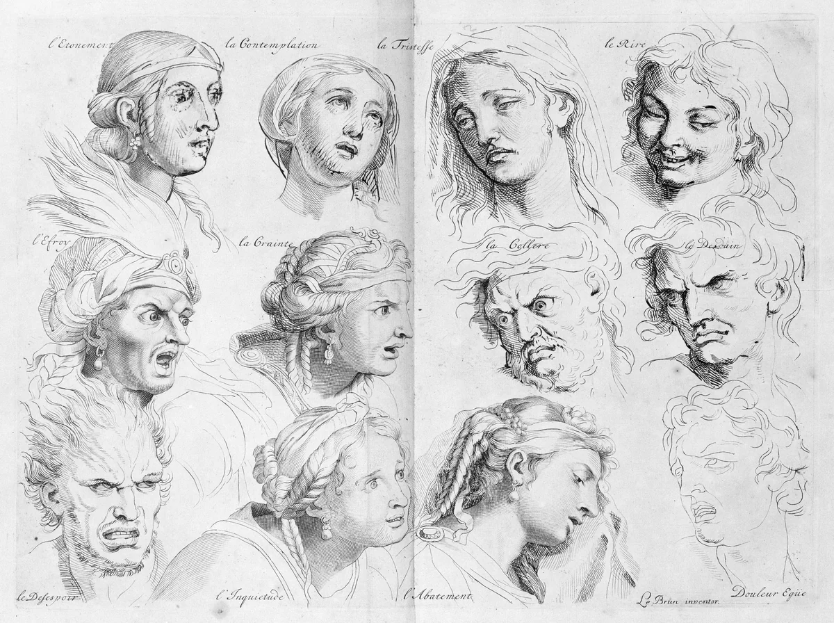 The Expressions by Henri Testelin, print, 1696