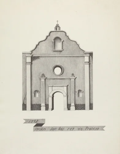 Mision San Luis Rey de Francia by James Jones, index of american design, 1935-1942