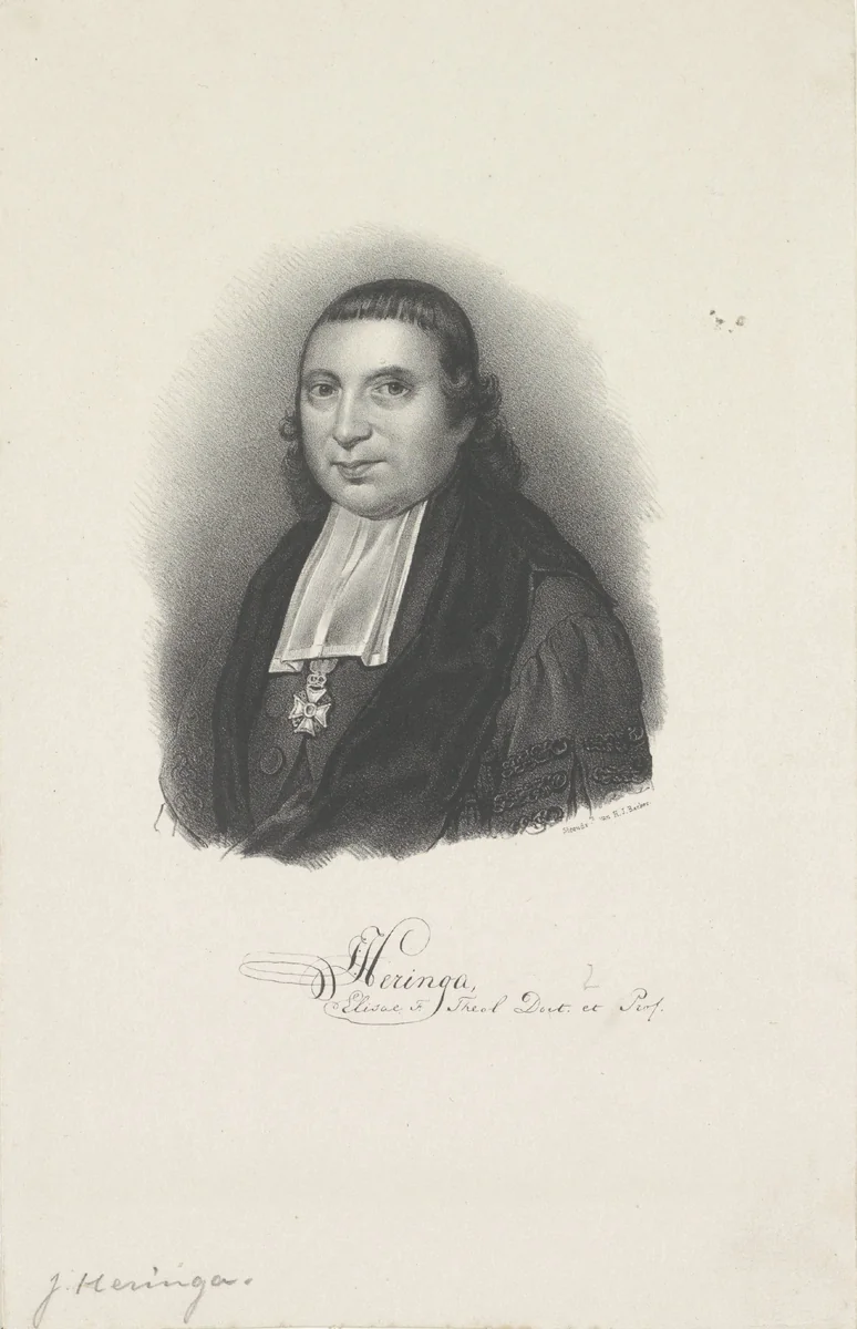 Portret van Jodocus Heringa Eliza's zoon by anonymous, print, 1822-1845