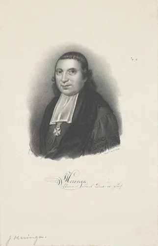 Portret van Jodocus Heringa Eliza's zoon by anonymous, print, 1822-1845