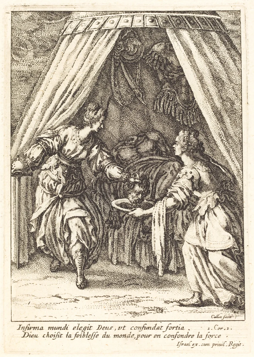 Judith with the Head of Holofernes by Jacques Callot, print, 1592-1635