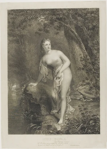 Musidora by Asher B. Durand, print, 1825