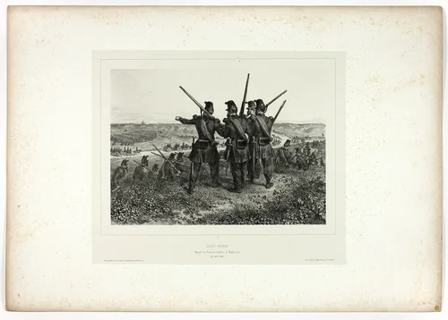 Saint Peter!, from Souvenirs d’Italie: Expédition de Rome by Denis Auguste Marie Raffet, print, 1851