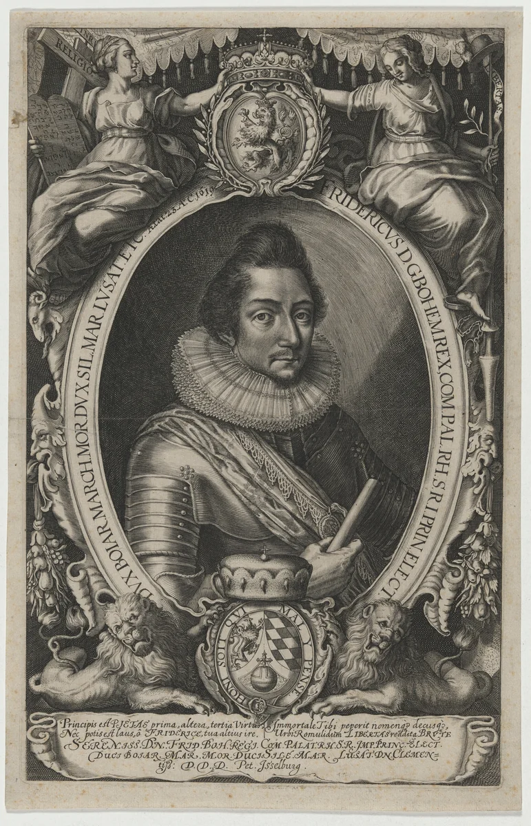 Frederick V, King of Bohemia by Peter Isselburg, print, 1580-1660