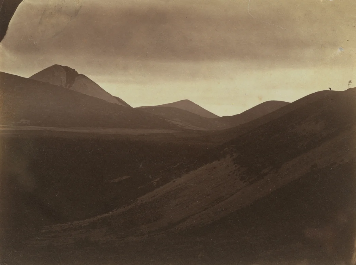 Dark Landscape with Hills by Frank Chauvassaignes, photograph, 1852-1862